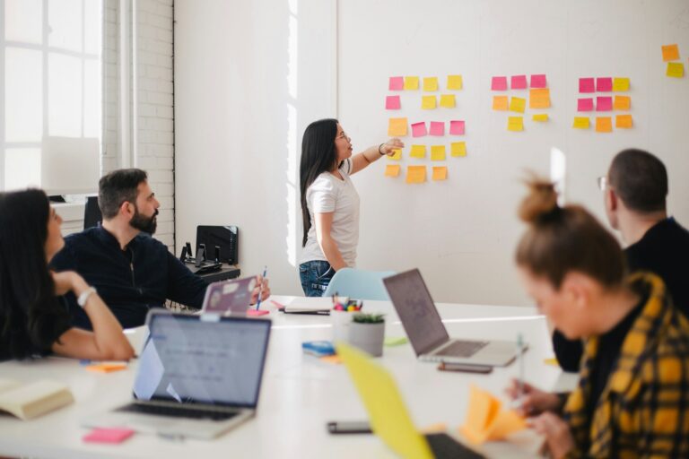 Strategie-Meeting mit Beratungsteam
